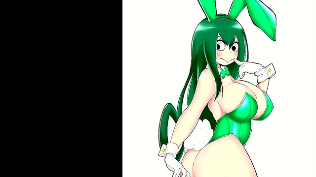 Tsuyu Asui from My Hero Academia in Steamy Hentai Slideshow Compilation