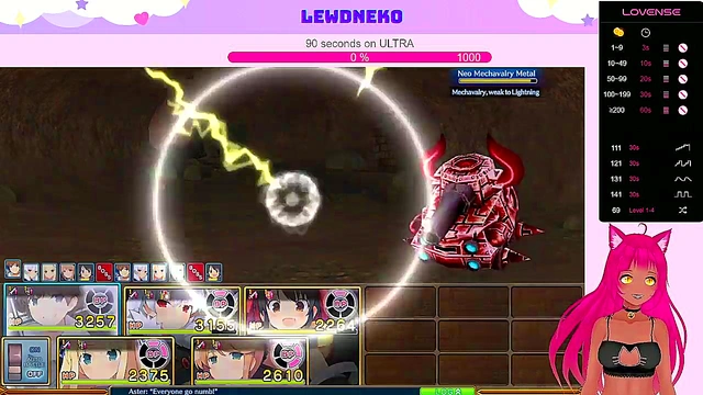 Busty VTuber LewdNeko Moans Through Multiple Orgasms In Anime Game Playthrough