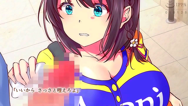 Cute Japanese Beer Vendor Gives Hardcore Blowjob In 7-Day Hentai Adventure