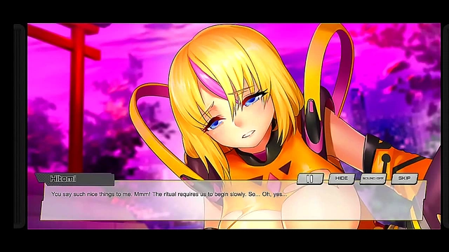 Hentai Game Scene – Hitomi Enjoying Intense Anime Pleasure