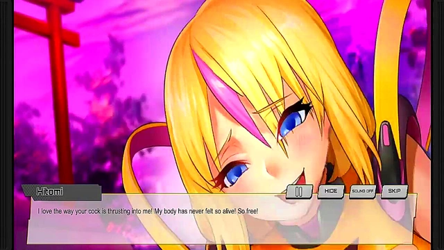 Hentai Game Scene – Hitomi Enjoying Intense Anime Pleasure
