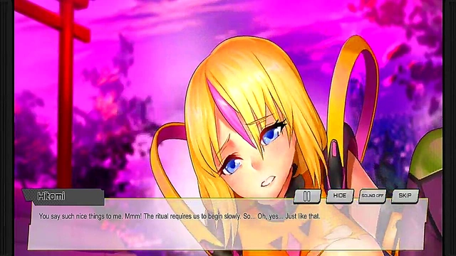 Hentai Game Scene – Hitomi Enjoying Intense Anime Pleasure