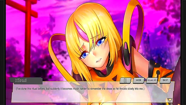 Hentai Game Scene – Hitomi Enjoying Intense Anime Pleasure