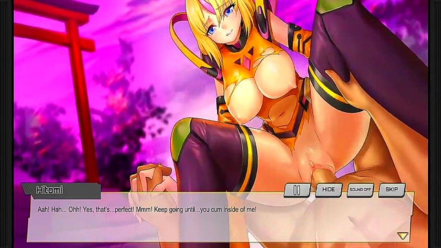 Hentai Game Scene – Hitomi Enjoying Intense Anime Pleasure
