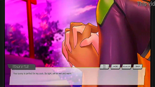 Hentai Game Scene – Hitomi Enjoying Intense Anime Pleasure