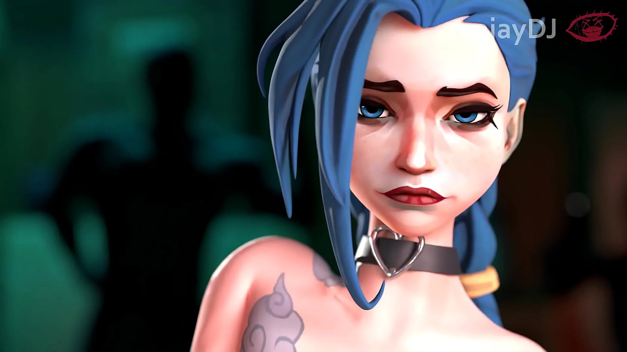 Blue-Haired Jinx Moans in Pleasure While Masturbating at Public Bar Club |  HentaiSmile.com