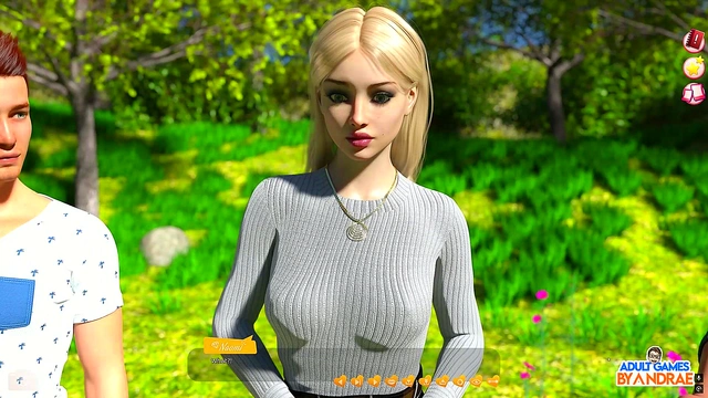 Cute 3D Manga Teen Helps Busty Neighbor With Yard Work & Gets Fucked Hard