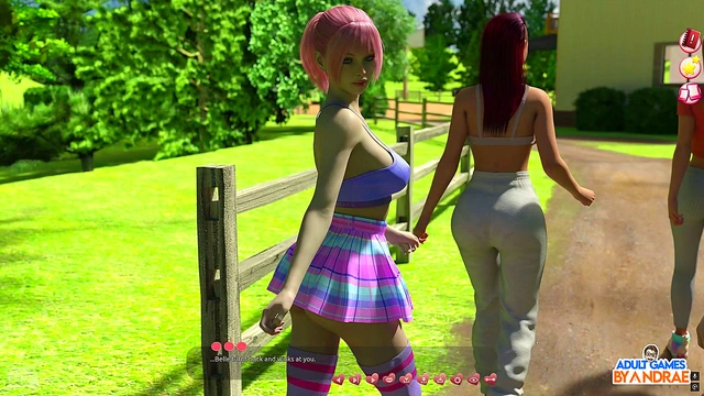 Cute 3D Manga Teen Helps Busty Neighbor With Yard Work & Gets Fucked Hard