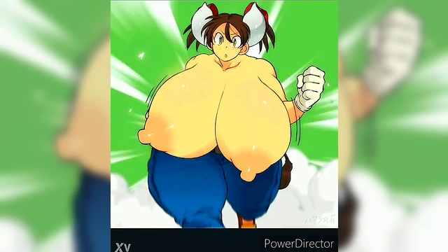 Mega-Titted Hentai Babe Shows Off Her Massive Lactating Boobs