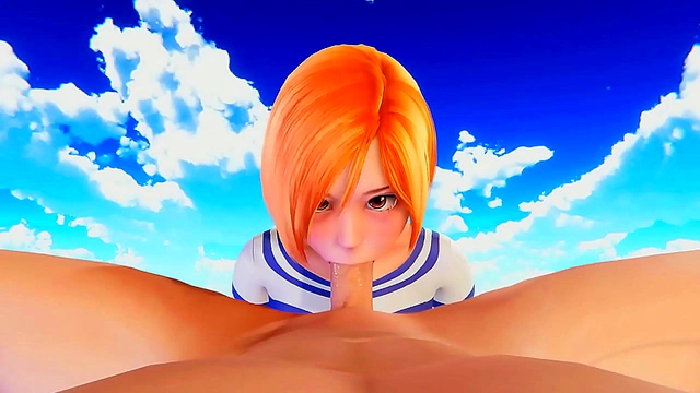 Horny Nami Gives Mind-Blowing POV blowjob In HOT Hentai Scene