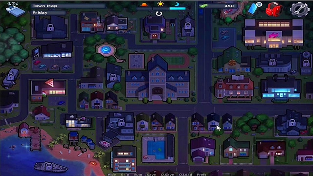 Busty Anime Babe Seduces in Summer Time Saga Uncensored Game Play