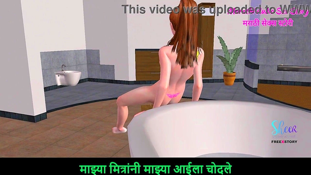 Cute 3D Anime Teen Masturbates Seductively With A Banana