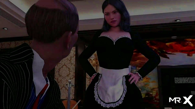 Horny Business Lady Gets Creampie in Kitchen During Steamy 3D Anime Session