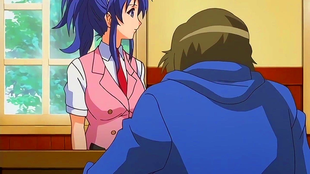 Sneaky Waitress Gives Hot Blowjob Behind Bar for Horny Customer