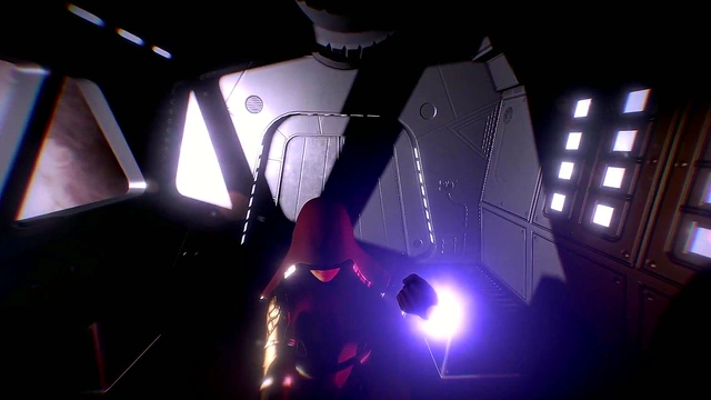 Curvy 3D Futanari Uses Telekinesis for Mind-Bending Space Handjob & Huge cumshot