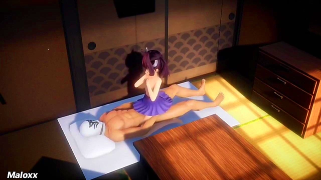 3D Anime Priestess Trains Hard With Hot Hentai Action
