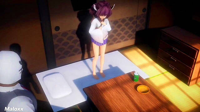 3D Anime Priestess Trains Hard With Hot Hentai Action