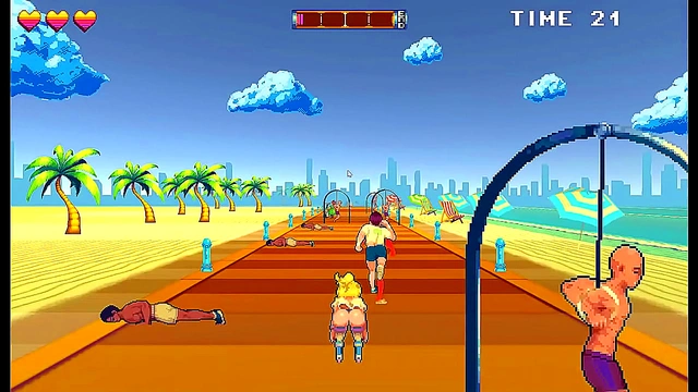 Busty Roller Babe Dominates Outdoors With Muscular Guys In Anime BDSM Fantasy