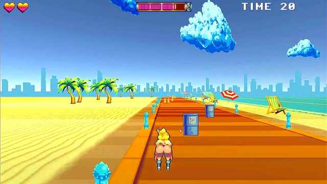 Busty Roller Babe Dominates Outdoors With Muscular Guys In Anime BDSM Fantasy