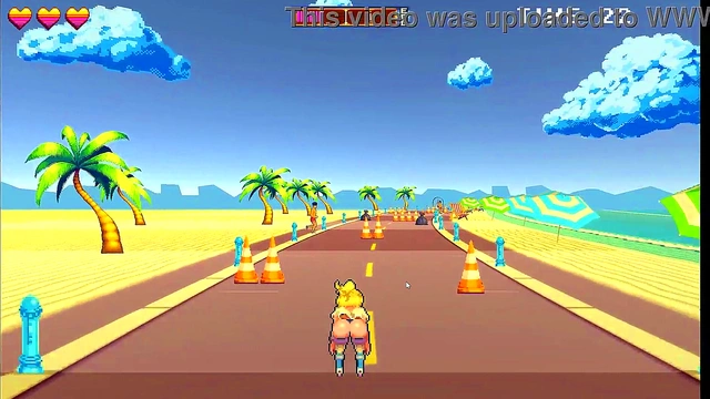 Busty Roller Babe Dominates Outdoors With Muscular Guys In Anime BDSM Fantasy