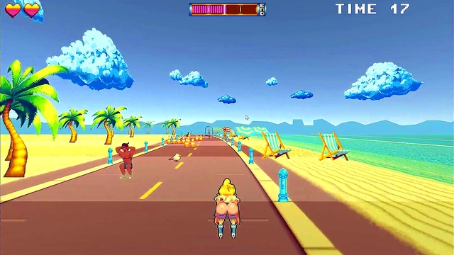 Busty Roller Babe Dominates Outdoors With Muscular Guys In Anime BDSM Fantasy