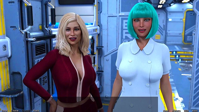 Milf vs Teen Battle for Pleasure in Stranded 3D Hentai Space Adventure