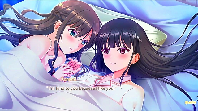 Sweet Fantasy – New Anime Couple’s Tender Kiss Leads to Passionate Night