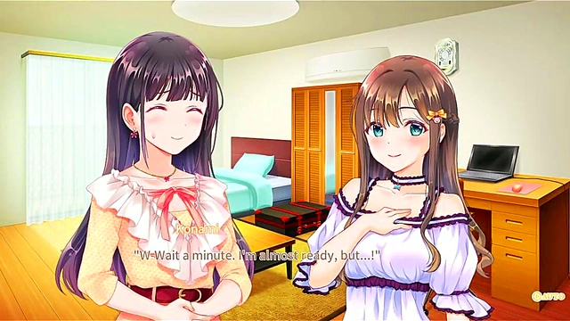 Sweet Fantasy – New Anime Couple’s Tender Kiss Leads to Passionate Night