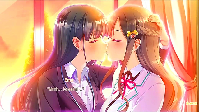 Sweet Fantasy – New Anime Couple’s Tender Kiss Leads to Passionate Night