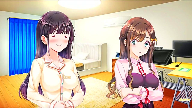 Sweet Fantasy – New Anime Couple’s Tender Kiss Leads to Passionate Night