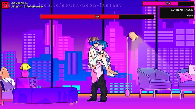 Cute Anime Chick Gets Sexy in Erotic Neon Fantasy Day 5 Scene