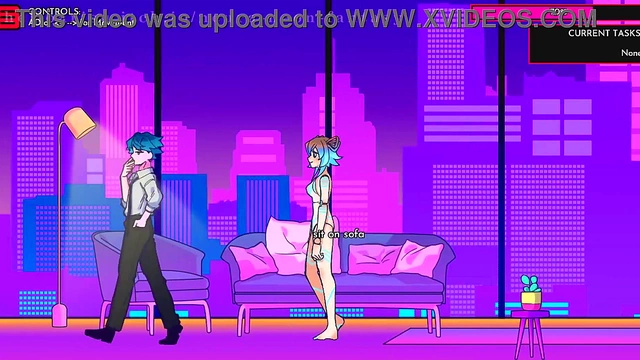 Cute Anime Chick Gets Sexy in Erotic Neon Fantasy Day 5 Scene