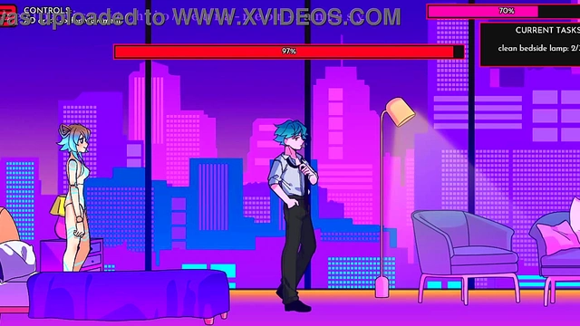 Cute Anime Chick Gets Sexy in Erotic Neon Fantasy Day 5 Scene