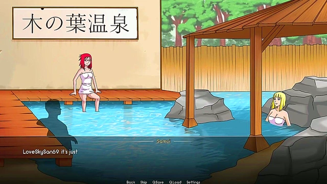 Sexy Naked Ninja Babes Seduce Trainers in 3D Anime Adventure