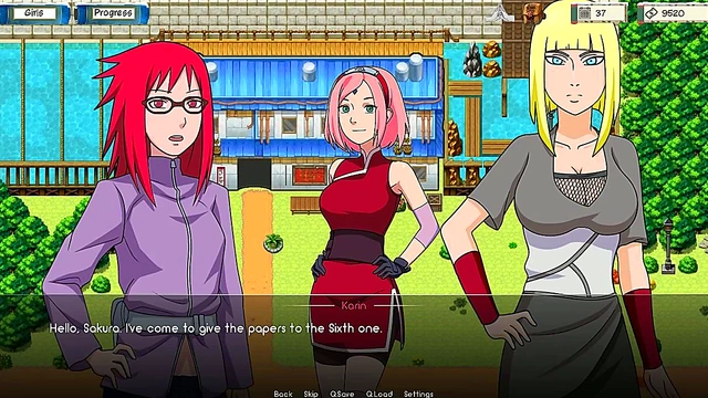 Sexy Naked Ninja Babes Seduce Trainers in 3D Anime Adventure
