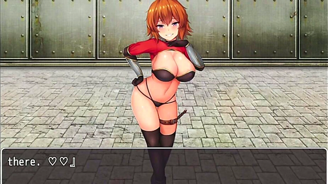 Naughty Orange-Haired Girl Steps On Hero's Cock For Footjob Fun