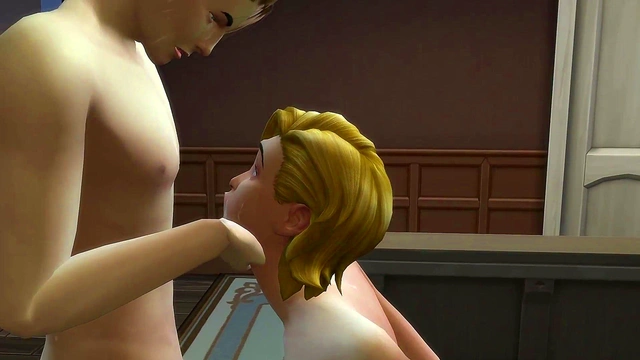 3D Anime Boss Gets Fucked By Her Employee In The Sims Yuri Adventure