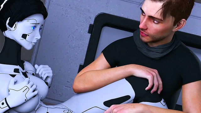 Busty 3D AI Sex Robot Gets Fingered Hard & Fucked for Massive Facial Cumshot