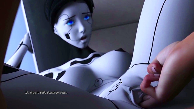 Busty 3D AI Sex Robot Gets Fingered Hard & Fucked for Massive Facial Cumshot
