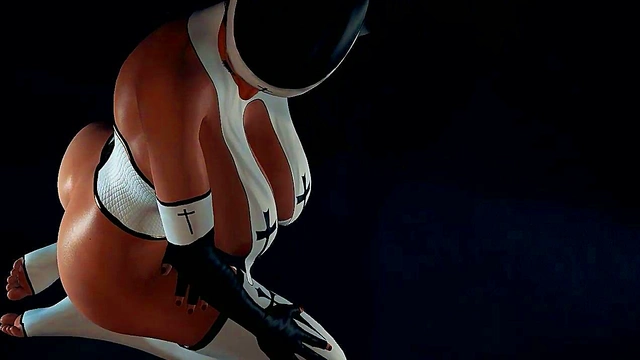 Busty Anime Beauty Rides Dildo for Naughty Nuns' Solo Fun