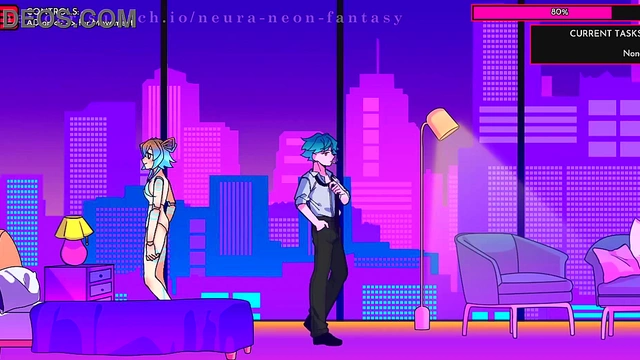 Cute Anime Chick Enjoys Erotic NEURA –NEON Fantasy Day 3