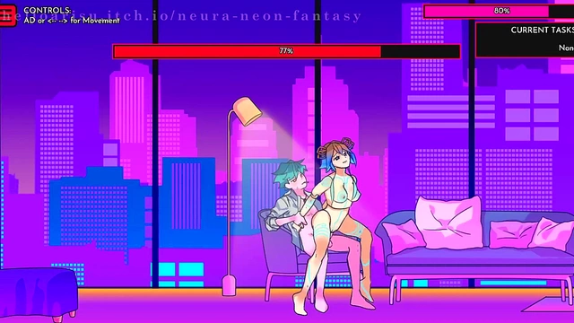 Cute Anime Chick Enjoys Erotic NEURA –NEON Fantasy Day 3
