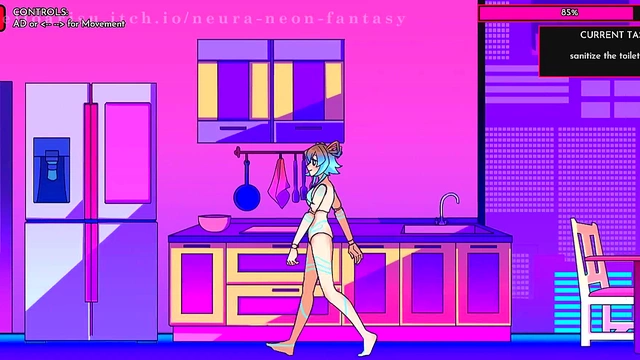 Cute Anime Chick Enjoys Erotic NEURA –NEON Fantasy Day 3