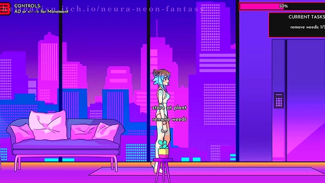 Cute Anime Chick Enjoys Erotic NEURA –NEON Fantasy Day 3