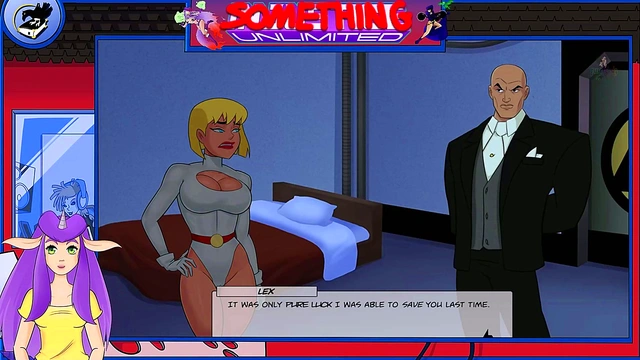 Blonde Super-Heroine Fucks Lex Luthor in Steamy Hentai Justice League Anime