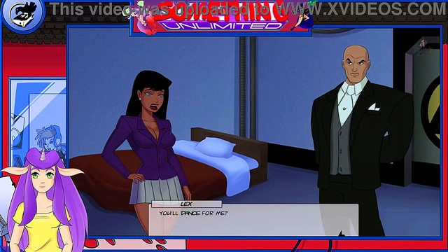 Blonde Super-Heroine Fucks Lex Luthor in Steamy Hentai Justice League Anime