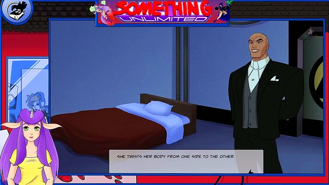 Blonde Super-Heroine Fucks Lex Luthor in Steamy Hentai Justice League Anime