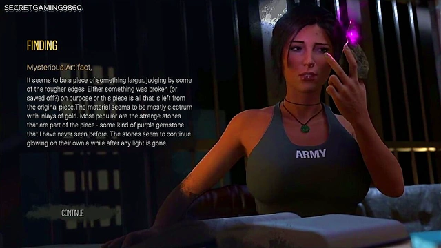 Lara Explores Cave in Threesome Then Gets Fucked by Demon with Huge Cock