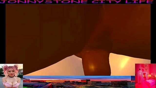 JonnyStone Meets Pink-Haired Babe for Steamy Interracial 3D Anime Fun