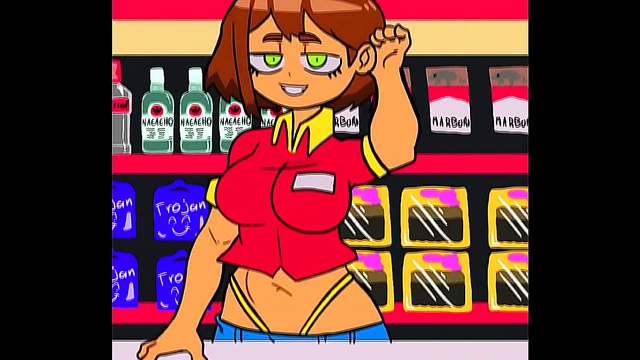 Horny Cartoon Couple Gets Wild in Mexican OXXO Store Anime Sex Scene